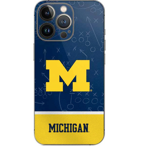 University of Michigan Jersey Split iPhone 14 Pro Skin